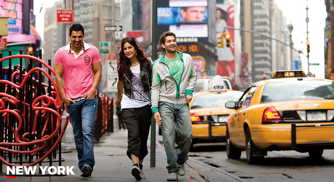 John Abraham, Katrina Kaif and Neil Nitin Mukesh in NEW YORK