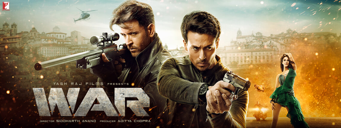 Hrithik Roshan, Tiger Shroff and Vaani Kapoor in WAR