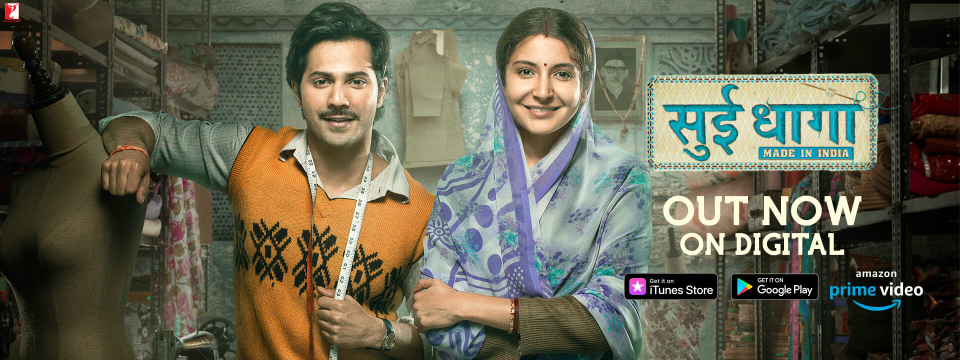 Varun Dhawan and Anushka Sharma in SUI DHAAGA - Made in India 