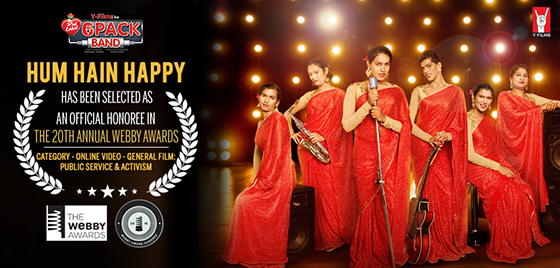 HUM HAIN HAPPY SELECTED AS AN OFFICIAL HONOREE BY WEBBY AWARDS!