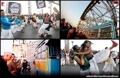 ck 'CALCUTTA KISS' on the Howrah Bridge