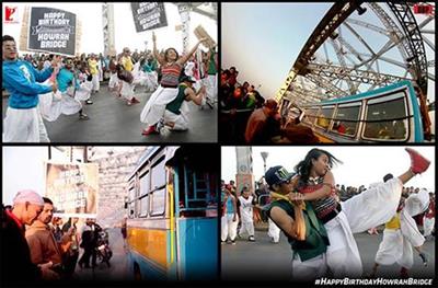 'CALCUTTA KISS' on the Howrah Bridge