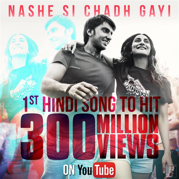 'Nashe Si Chadh Gayi' Becomes the First Hindi Song to Surpass 300 Million Views on YouTube