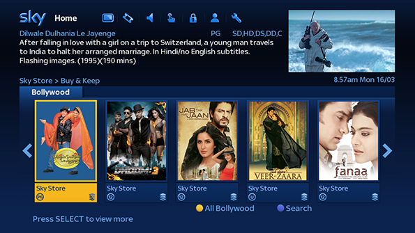 Magic of YRF movies now available on Sky Store UK