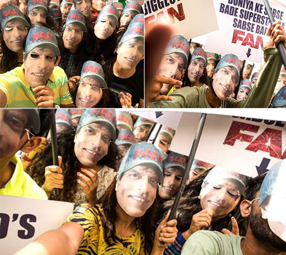 Fans take over and celebrate SRK's 50th birthday Gaurav style!