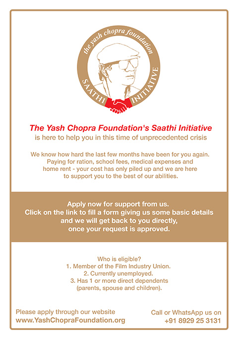 Yash Chopra Saathi Initiatve Yash Chopra Saathi Initiatve