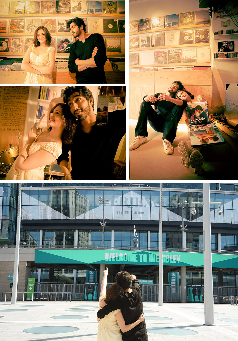 Ahaan Panday & Aneet Padda visit Wembley Stadium on Saiyaara’s first anniversary
